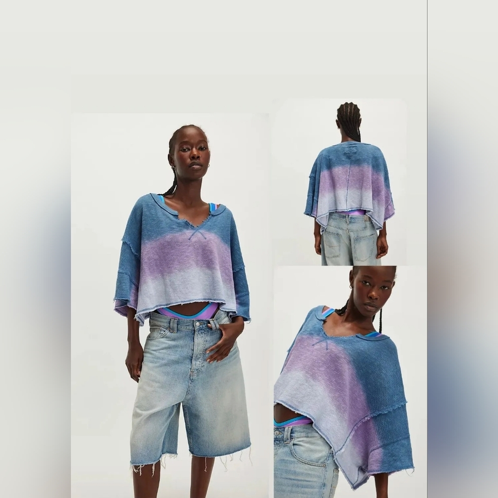 WE THE FREE AFTER MIDNIGHT WASHED TEE DISTRESSED/ MSRP $98